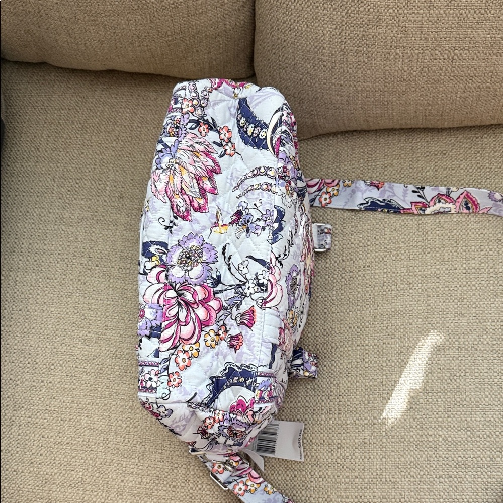 Vera Bradley Hummingbird Park Iconic 100 Floral Quilted Women's Bag #28 - Picture 6 of 6